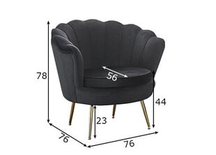Вращающееся кресло, черное цена и информация | Кресла в гостиную | pigu.lt