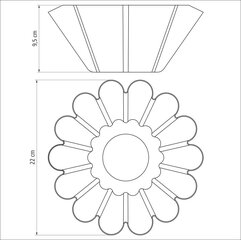 Форма для кекса 22 см, 1,3 л Tramontina Brasil цена и информация | Формы, посуда для выпечки | pigu.lt