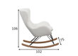 Supamoji kėdė, balta kaina ir informacija | Svetainės foteliai | pigu.lt