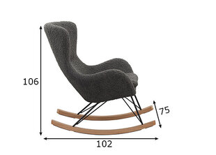Supamas fotelis SalesFever 390429, pilkas цена и информация | Кресла в гостиную | pigu.lt
