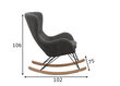 Supamas fotelis SalesFever 390429, pilkas kaina ir informacija | Svetainės foteliai | pigu.lt