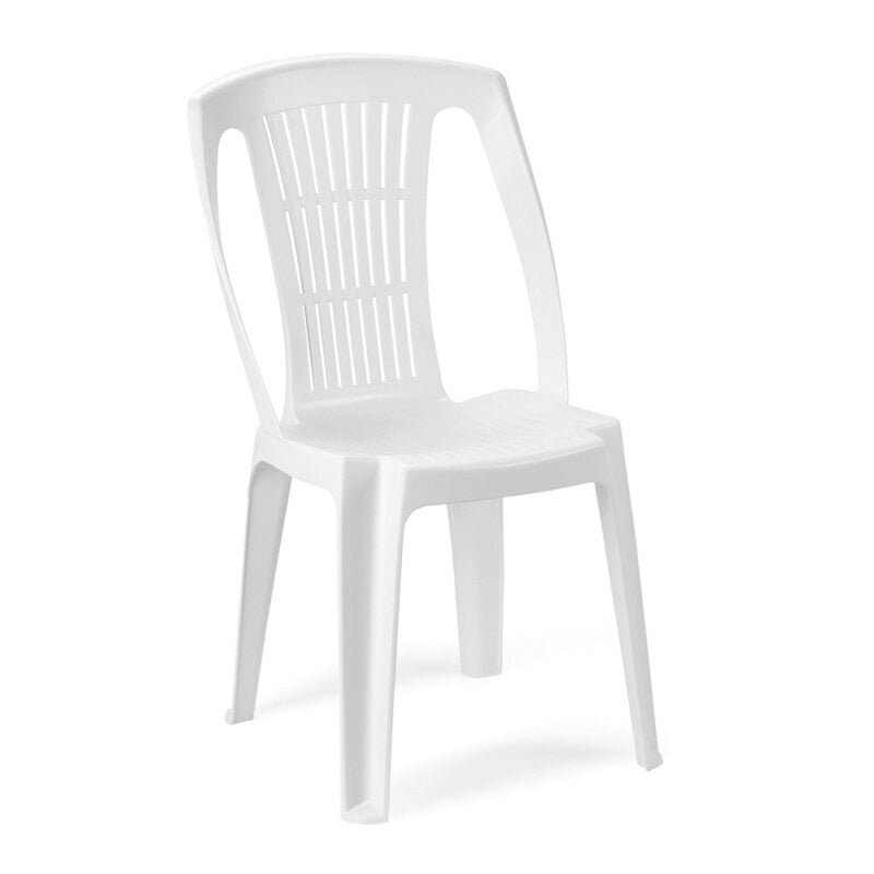 Plastikinė kėdė Stella, balta цена и информация | Lauko kėdės, foteliai, pufai | pigu.lt