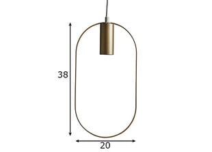 Lubinis šviestuvas Forma, auksinis, 1x40W kaina ir informacija | Lubiniai šviestuvai | pigu.lt
