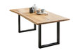 Stalas SalesFever Laud 391020, rudas/juodas kaina ir informacija | Virtuvės ir valgomojo stalai, staliukai | pigu.lt