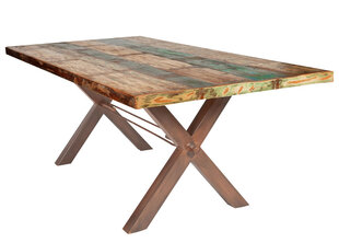 Oбеденный стол Tisch 100x180 см, антично-коричневый цена и информация | Кухонные и обеденные столы | pigu.lt