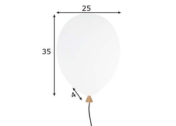Globen Lighting sieninis šviestuvas Balloon kaina ir informacija | Sieniniai šviestuvai | pigu.lt