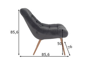 Кресло SalesFever XXL 390641, серый цена и информация | Кресла в гостиную | pigu.lt