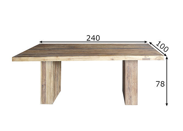 Valgomojo stalas Banda, 240 cm. kaina ir informacija | Virtuvės ir valgomojo stalai, staliukai | pigu.lt