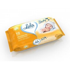 Влажные салфетки Lula Baby, с ромашкой, 72 шт. цена и информация | Ватная продукция, влажные салфетки | pigu.lt