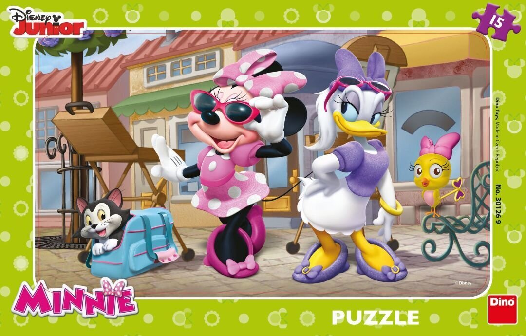 Maža dėlionė Dino Minnie, 15 vnt. kaina ir informacija | Dėlionės (puzzle) | pigu.lt