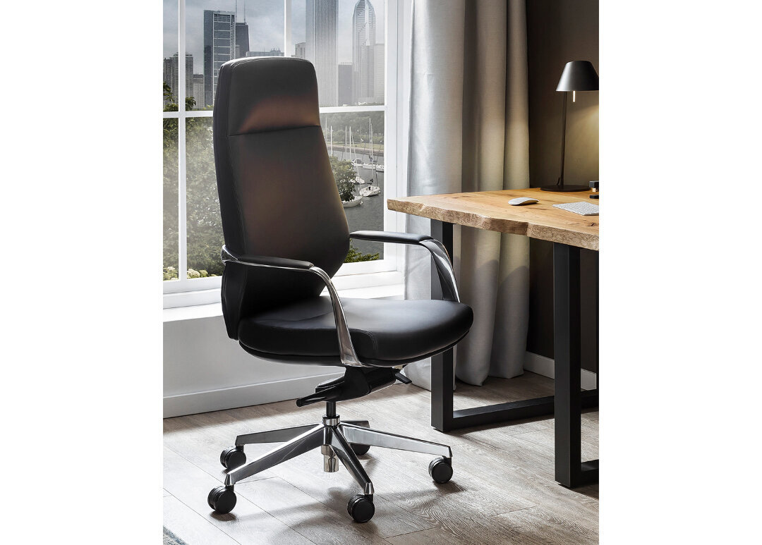 Biuro kėdė SalesFever, juoda kaina ir informacija | Biuro kėdės | pigu.lt
