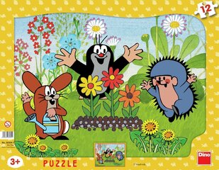 Didelė dėlionė Dino Kurmis sodininkas, 12 vnt. kaina ir informacija | Dėlionės (puzzle) | pigu.lt