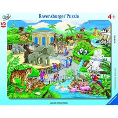 Dėlionė zoologijos sodas Ravensburger, 45d. цена и информация | Пазлы | pigu.lt