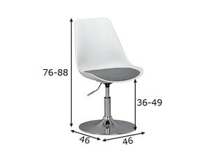 Kėdė Amstyle Korsika, balta kaina ir informacija | Virtuvės ir valgomojo kėdės | pigu.lt