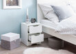 Spintelė prie lovos Wohnling WL5.702, balta цена и информация | Spintelės prie lovos | pigu.lt