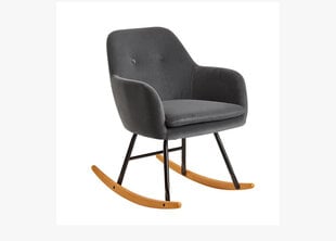 Кресло-качалка, темно-серый цена и информация | Кресла в гостиную | pigu.lt