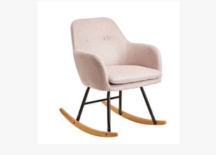 Кресло-качалка Malmo, розовое цена и информация | Кресла в гостиную | pigu.lt