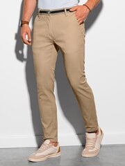 брюки чинос P156 - бежевый цена и информация | Мужские брюки | pigu.lt