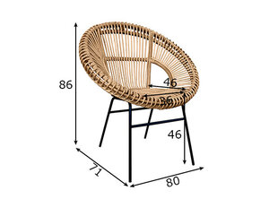 Стул Sit-Möbel 05342-01, коричневый цена и информация | Стулья для кухни и столовой | pigu.lt