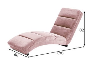 Шезлонг SalesFever 387542, розовый цена и информация | Кресла в гостиную | pigu.lt