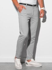 брюки чинос P156 - светло-серые цена и информация | Мужские брюки FINIS | pigu.lt