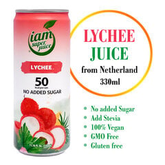 Сок Личи (30%), Lychee Fruit drink (30%), I am super juice, 330мл. цена и информация | Соки, нектары | pigu.lt