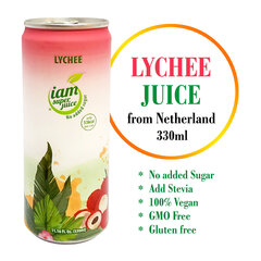 Ličių sulčių gėrimas (30%), Lychee Fruit drink, I am super juice, 330 ml kaina ir informacija | Sultys, nektarai ir sulčių gėrimai | pigu.lt