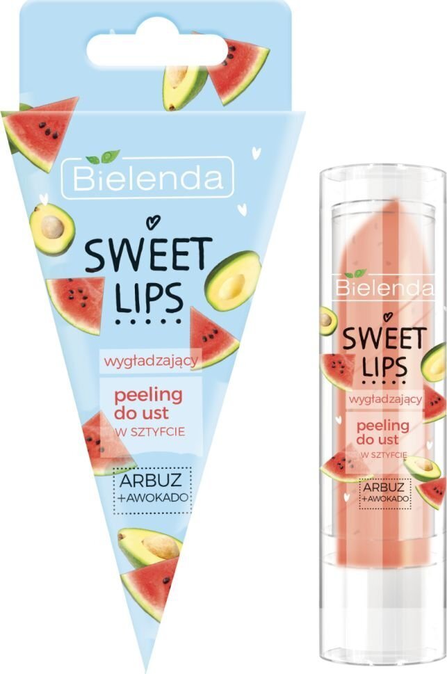 Lūpų šveitiklis Bielenda Sweet Lips Peeling Arbūzas kaina ir informacija | Lūpų dažai, blizgiai, balzamai, vazelinai | pigu.lt