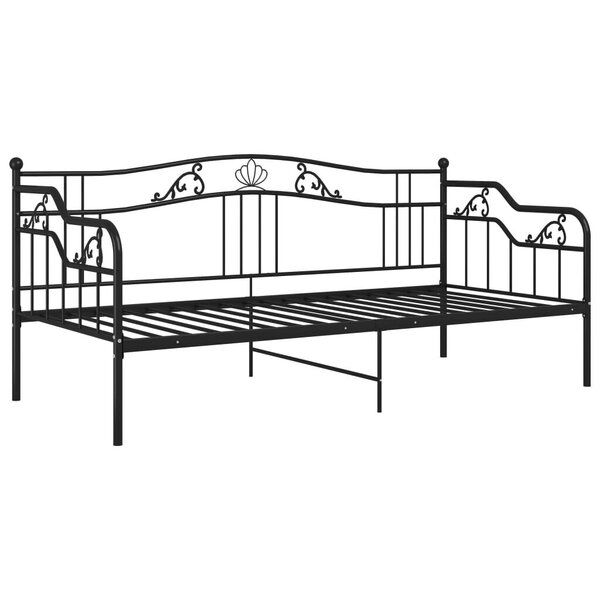 Sofos-lovos rėmas, 90x200 cm, juodas kaina | pigu.lt