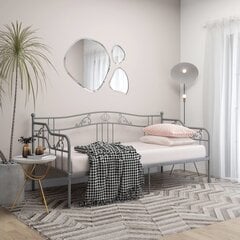 Sofos-lovos rėmas, 90x200 cm, pilkas kaina ir informacija | Lovos | pigu.lt