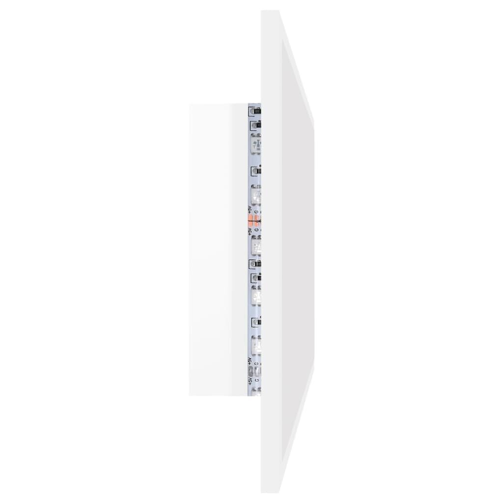 Veidrodis vidaXL LED 90, baltas kaina ir informacija | Vonios veidrodžiai | pigu.lt