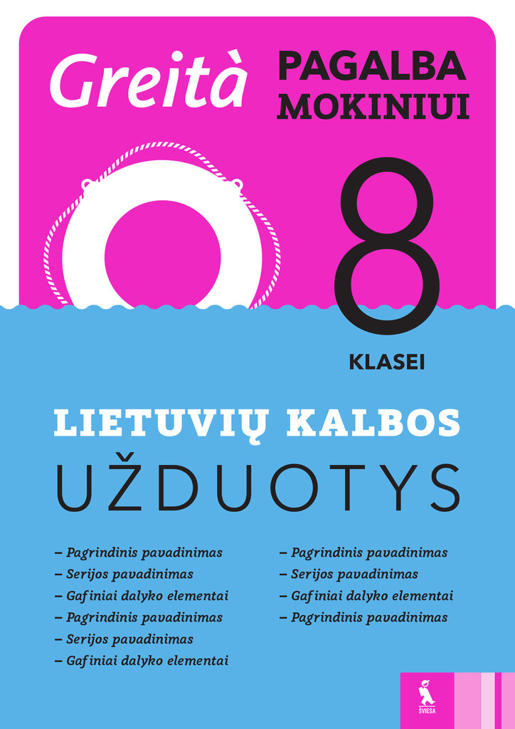 Lietuvių kalbos užduotys 8 klasei (Greita pagalba mokiniui!) kaina ir informacija | Pratybų sąsiuviniai | pigu.lt