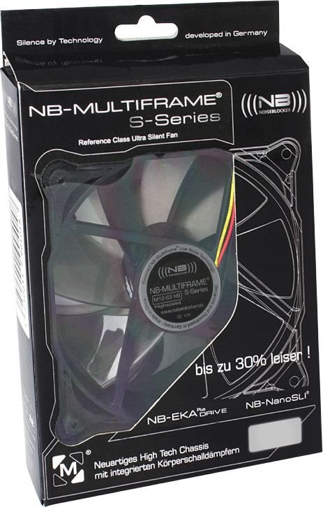 Noiseblocker Multiframe L-M12S3 kaina ir informacija | Kompiuterių ventiliatoriai | pigu.lt