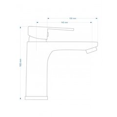 Смеситель для умывальника A1101B цена и информация | Смесители | pigu.lt