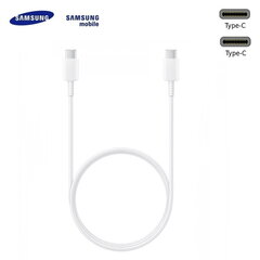 Кабель передачи данных и подзаряда Samsung EP-DG980 Galaxy S20, S20+, S20 Ultra USB-C на USB-C 2.0, 1м, белый цена и информация | Кабели для телефонов | pigu.lt