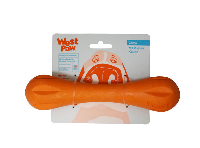 Guminis žaislas šunims West Paw, oranžinis, 21 cm kaina ir informacija | Žaislai šunims | pigu.lt