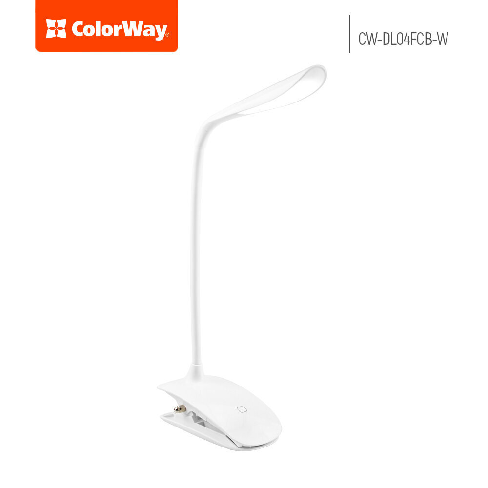 ColorWay LED Table Lamp Flexible & Clip kaina ir informacija | Staliniai šviestuvai | pigu.lt