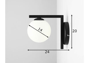 Aldex sieninis šviestuvas Zac kaina ir informacija | Sieniniai šviestuvai | pigu.lt