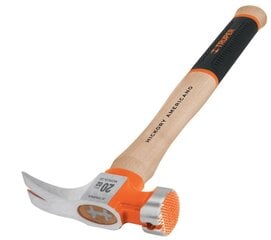 Плотницкий молоток с деревянной ручкой и нескользящей ручкой 560 г Truper® цена и информация | Механические инструменты | pigu.lt