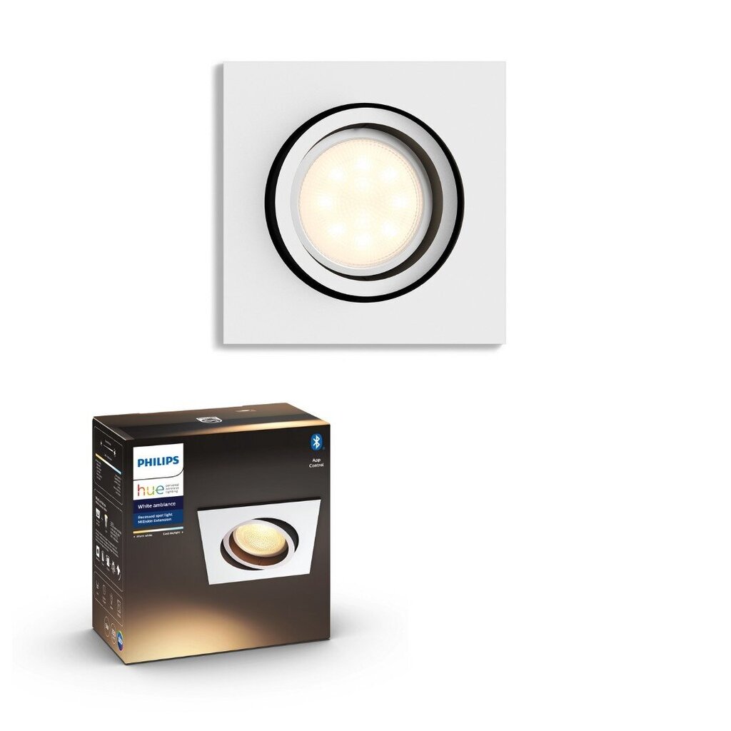 Philips Hue įmontuojamas šviestuvas kaina ir informacija | Įmontuojami šviestuvai, LED panelės | pigu.lt