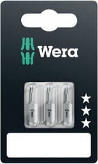 Wera 840/1 Standard antgaliai HEX-Plus 2.0 + 2.5 + 3.0 x 25mm kaina ir informacija | Mechaniniai įrankiai | pigu.lt