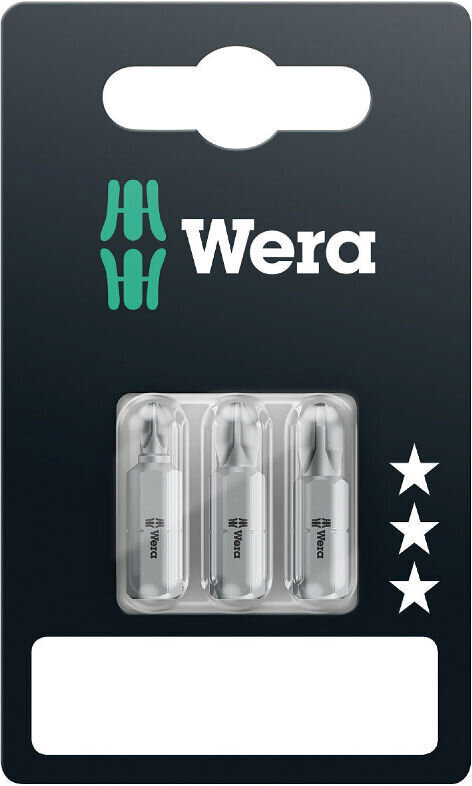 Antgaliai Wera 851/1 Standard PH 1 + PH 2 + PH 3 x 25 mm kaina ir informacija | Mechaniniai įrankiai | pigu.lt