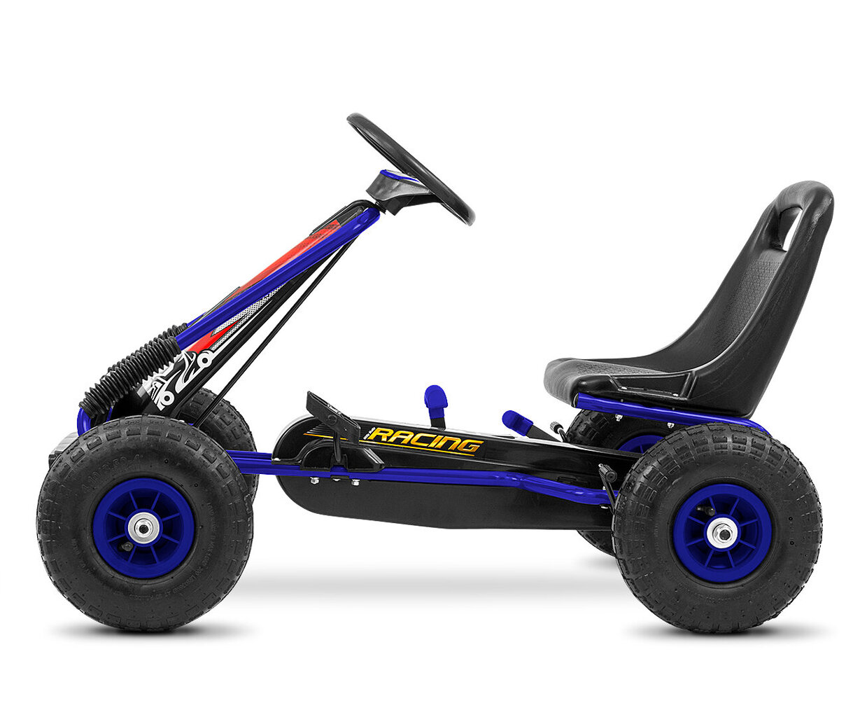 Automobilis su pedalais Milly Mally Thor, mėlynas kaina ir informacija | Žaislai berniukams | pigu.lt