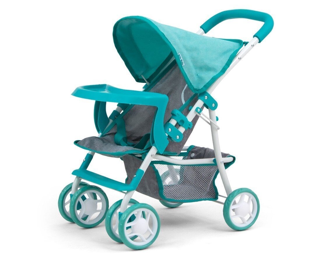 Lėlių vežimėlis Milly Mally Kate, mėtų spalvos, 3 m.+ цена и информация | Žaislai mergaitėms | pigu.lt