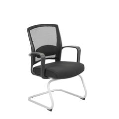 Lankytojo kėdė Home4You Fulkrum, juoda kaina ir informacija | Biuro kėdės | pigu.lt