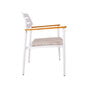 Sodo kėdė Wales 56 x 60 x H 82 cm, balta kaina ir informacija | Lauko kėdės, foteliai, pufai | pigu.lt
