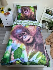 Patalynės komplektas Orangutan 140 x 200 cm + pagalvės užvalkalas 70 x 90 cm kaina ir informacija | Patalynės komplektai | pigu.lt
