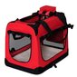 Naminių gyvūnų transportavimo krepšys, XL, 82 x 58 x 58 cm, raudonas kaina ir informacija | Transportavimo narvai, krepšiai | pigu.lt
