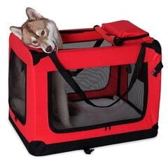 Naminių gyvūnų transportavimo krepšys, XL, 82 x 58 x 58 cm, raudonas kaina ir informacija | Transportavimo narvai, krepšiai | pigu.lt