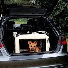 Сумка для транспортировки домашних животных XL, 82 X 58 X 58 см, бежевый цена и информация | Переноски, сумки | pigu.lt